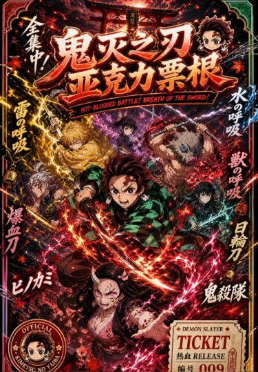 9.23 ci yuan lao yin Demon Slayer Acrylic ticket stub W02 次元烙印 鬼灭之刃 亚克力票根 2弹
