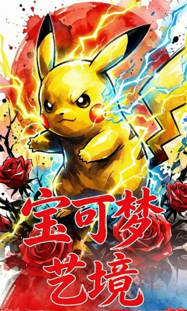 5.27 su he wen chuang Pokemon yi jing Acrylic colored paper 苏和文创 宝可梦 艺境 全亚克力色纸
