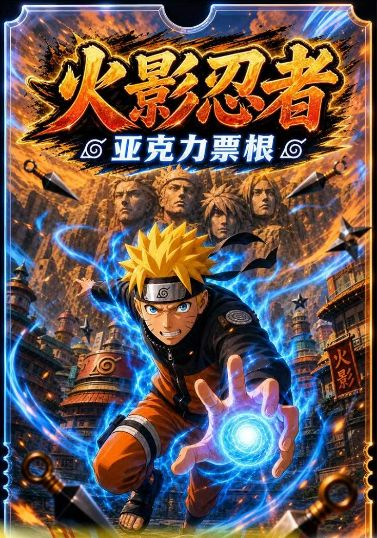 8.19 qi hui ka she Naruto Acrylic ticket stub 栖绘卡社 火影忍者 亚克力票根