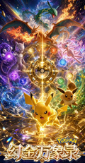 7.21 fu ka ying hua huan jin wan xiang lu Pokemon Three-dimensional metal card 浮卡映画 幻金万象录 宝可梦 立体金属卡