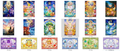 8.5 zi yan chao wan Pokemon Card paper-cut fridge magnet W01-W05 紫焰潮玩 宝可梦 卡牌纸雕冰箱贴 一弹至五弹更新