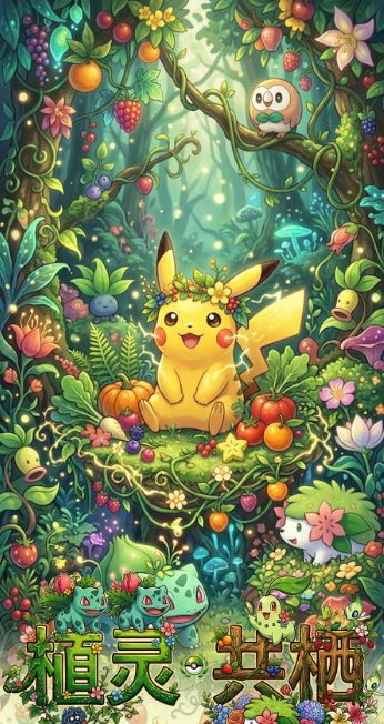7.10 Pokemon zhi ling gong qi coloured paper 宝可梦 植灵·共栖 色纸
