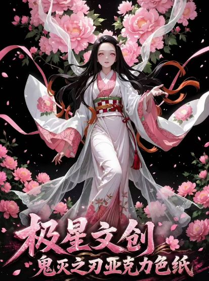 5.9 ji xing wen chuang Demon Slayer goddess A6 acrylic colored paper 极星文创 鬼灭之刃 全系列女神 A6亚克力色纸