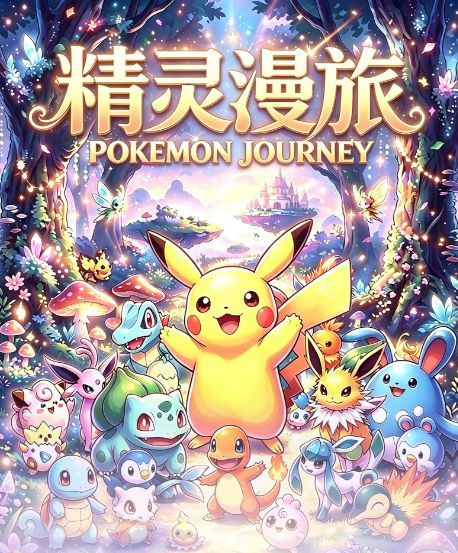 8.3 fu ka ying hua Pokemon jing ling man lv Three-dimensional metal card 浮卡映画 宝可梦 精灵漫旅系列 立体金属卡