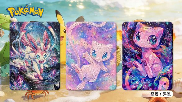 7.3 qi yi shou hui gong zuo shi Pokemon Hand-drawn card 奇一手绘工作室 宝可梦 手绘卡