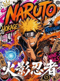 7.28 mu mu wen chuang Naruto Acrylic colored paper W02 木木文创 火影忍者2 全亚克力色纸