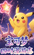 7.1 su he wen chuang Pokemon si man you zhi acrylic colored paper 苏和文创 宝可梦 四漫游志 全亚克力色纸