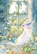 5.15 Pokemon huan ling sen yu print 宝可梦 幻灵森语 版画