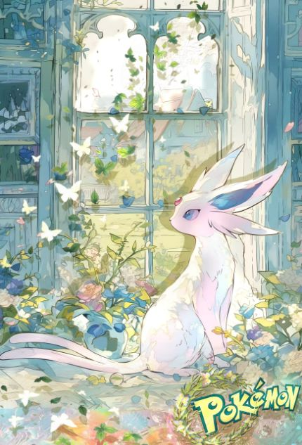 5.15 Pokemon huan ling sen yu print 宝可梦 幻灵森语 版画