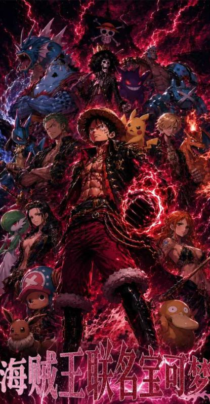 8.12 huo hu wen chuang kua jie zha chang One Piece x Pokemon coloured paper 火狐文创 跨界炸场 海贼王×宝可梦 联名色纸