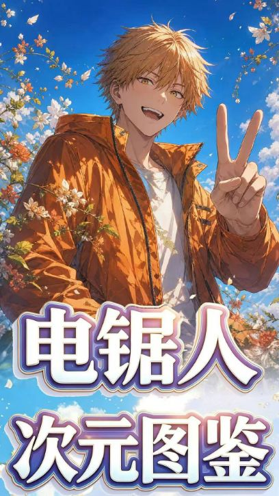 7.13 su he wen chuang chainsaw man ci yuan tu jian Acrylic colored paper 苏和文创 电锯人 次元图鉴 全亚克力色纸