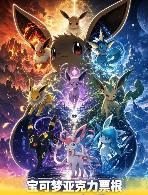 8.11 xing ka wu yu Pokemon Acrylic ticket stub 星卡物语 宝可梦 亚克力票根