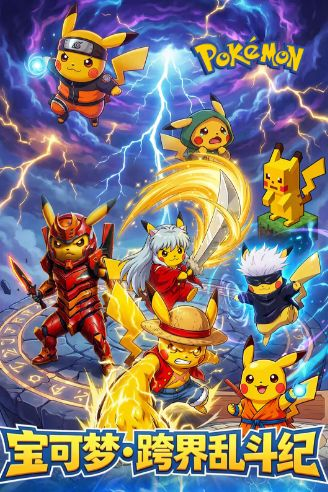 5.11 su he wen chuang Pokemon kua jie luan dou ji Acrylic colored paper 苏和文创 宝可梦 跨界乱斗纪 全亚克力色纸