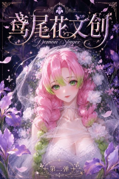 6.29 yuan wei hua Demon Slayer Acrylic colored paper W02 鸢尾花 鬼灭之刃 亚克力色纸 二弹
