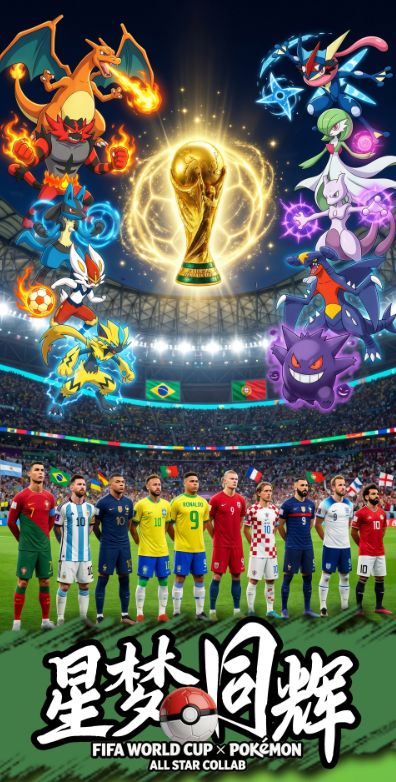 6.12 P gu wen chuang xing meng tong hui FIFA World Cup x Pokemon coloured paper P谷文创 星梦同辉FIFA 世界杯 × 宝可梦 色纸