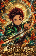 8.18 huo hu wen chuang Demon Slayer gu feng xiang zhou coloured paper 火狐文创 鬼灭之刃 孤锋向昼 色纸