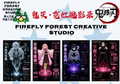 7.29 ying huo zhi sen gong zuo shi Demon Slayer ni hong hun ying lu A6 card 萤火之森工作室 鬼灭之刃 霓虹魂影录 A6 大卡