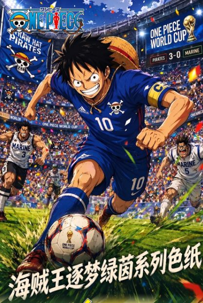 6.25 shi guang ji wen chuang One Piece zhu meng lv yin Acrylic colored paper 拾光集文创 海贼王 逐梦绿茵 亚克力色纸