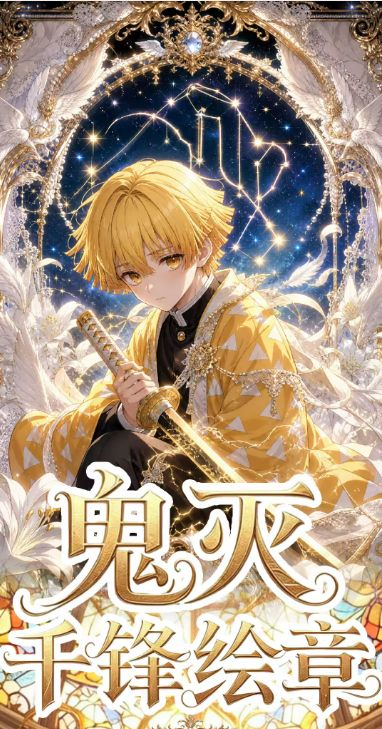 6.1 su he wen chuang Demon Slayer qian feng hui zhang Acrylic colored paper 苏和文创 鬼灭之刃 千锋绘章 全亚克力色纸