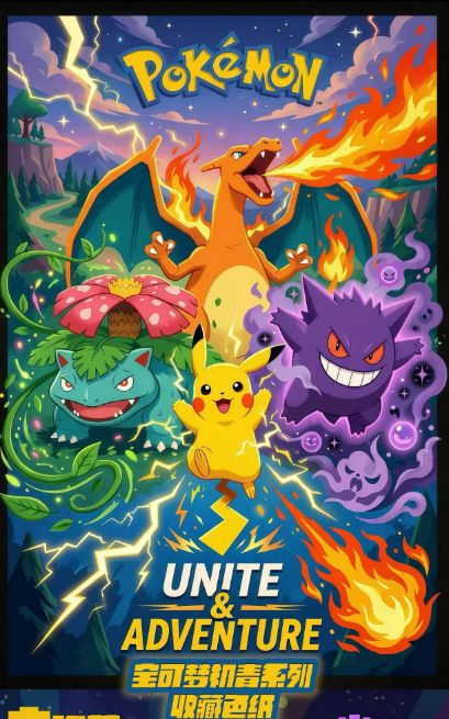 5.9 xing yue wen chuang Pokemon chu qing colored paper 星跃文创 宝可梦 初青 色纸