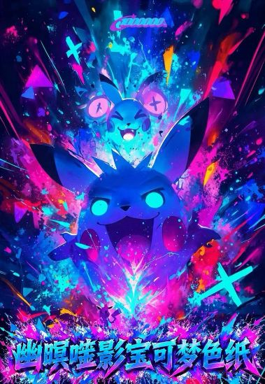 10.13 huo hu wen chuang you ming shi ying Pokemon coloured paper 火狐文创 幽瞑噬影 宝可梦 色纸
