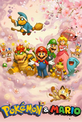 6.25 ben ben wen chuang Pokémon & Mario Acrylic colored paper 奔奔文创 宝可梦&马里奥 联动全亚克力色纸