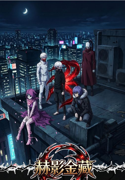 6.26 fu ka ying hua he ying jin cang Tokyo Ghoul Metal Card 浮卡映画 赫影金藏 东京喰种 金属卡