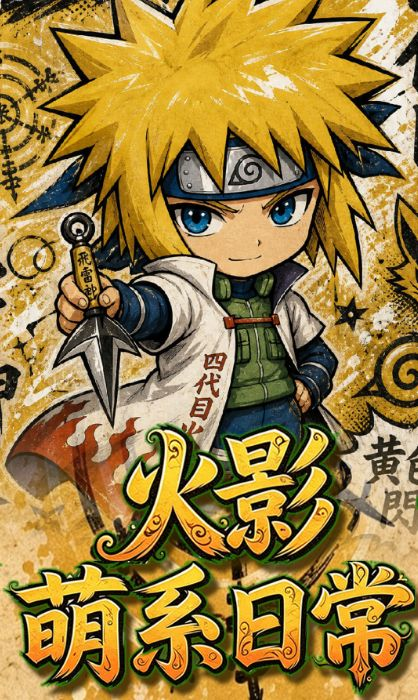 6.16 mei xiu wen chuang Naruto meng xi ri chang Acrylic colored paper 美秀文创 火影忍者 萌系日常 全亚克力色纸