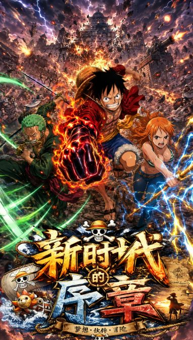 6.22 fu ka ying hua xin shi dai de xu zhang One Piece Metal Card 浮卡映画 新时代的序章 海贼王 金属卡