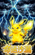 5.22 wai mao te gong Pokemon ming yun sha lou Epson  Artistic micro-spray printmaking 外贸特供 宝可梦 命运沙漏 爱普生艺术微喷版画