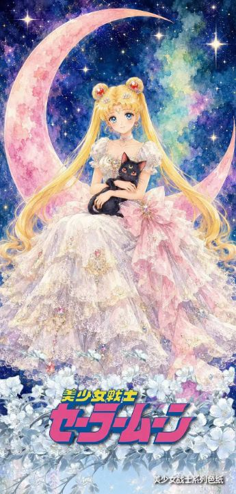 7.30 huo hu wen chuang Sailor Moon yong heng yue guang colored paper 火狐文创 美少女战士 永恒月光 色纸