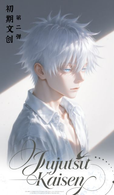 6.30 chu qi wen chuang Jujutsu Kaisen Acrylic white porcelain paper W02 初期文创 咒术回战 全亚克力白瓷色纸 第二弹
