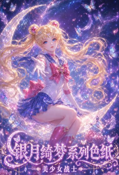 8.12 huo hu wen chuang Sailor Moon yin yue qi meng coloured paper 火狐文创 美少女战士 银月绮梦 色纸