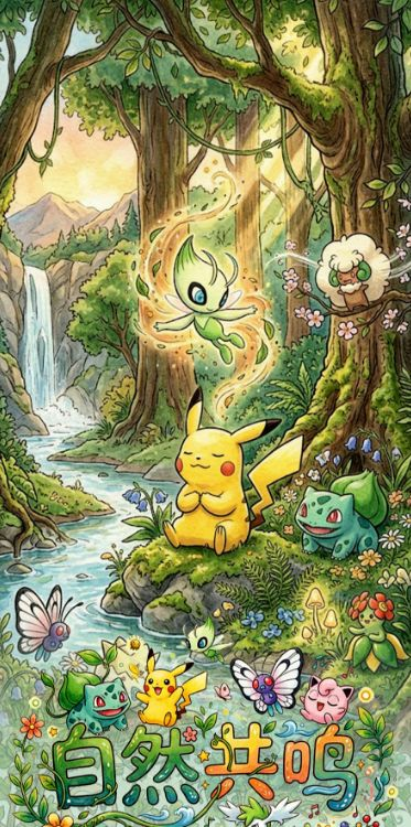 6.17 wai mao zhuan gong Pokemon zi ran gong ming small card 外贸专供 宝可梦 自然共鸣 小卡