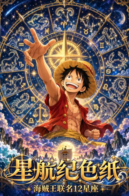 10.22 huo hu wen chuang One Piece xing hang ji coloured paper 火狐文创 海贼王 星航纪 色纸