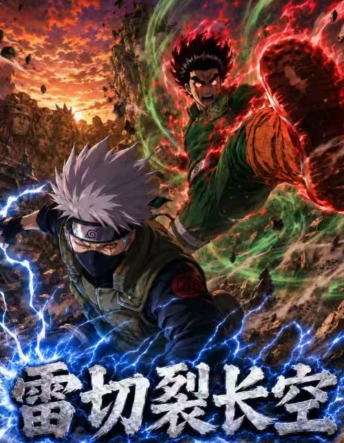 10.9 fu ka ying hua lei qie lie chang kong Naruto Three-dimensional metal card 浮卡映画 雷切裂长空 火影忍者 立体金属卡