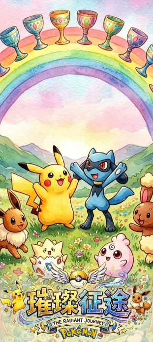 6.9 rui ka chao wan Pokemon cui can zheng tu colored paper 瑞卡潮玩 宝可梦 璀璨征途 色纸