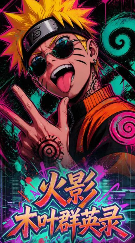 6.18 mei xiu wen chuang Naruto mu ye qun ying lu Acrylic colored paper 美秀文创 火影 木叶群英录 全亚克力色纸
