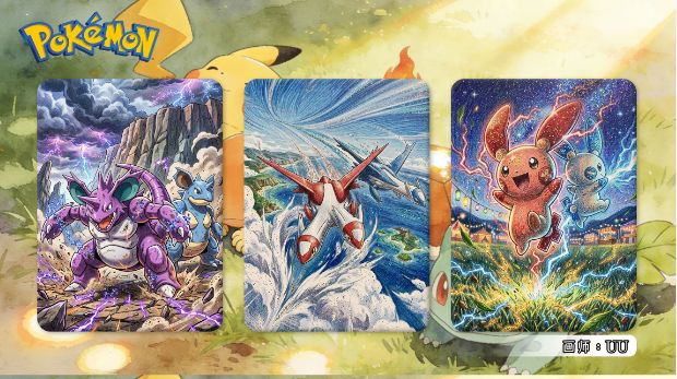 7.7 qi yi shou hui gong zuo shi Pokemon Hand-drawn card 奇一手绘工作室 宝可梦 手绘卡