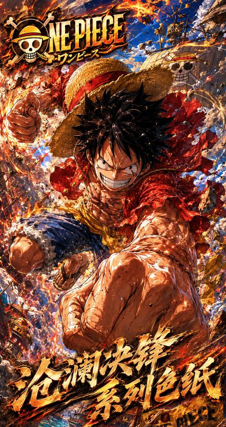 7.6 shi guang ji wen chuang One Piece cang lan jue feng coloured paper 拾光集文创 海贼王 沧澜决锋 色纸