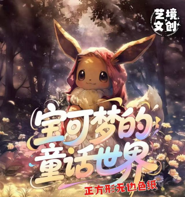 7.8 yi jing wen chuang bao ke meng de tong hua shi jie Pokemon coloured paper 艺境文创 宝可梦的童话世界 宝可梦 色纸