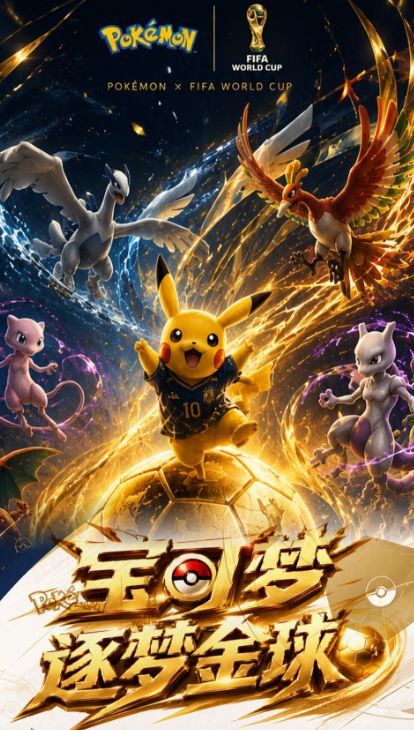 6.17 Pokemon zhu meng jin qiu Artistic inkjet printing 宝可梦 逐梦金球 艺术微喷
