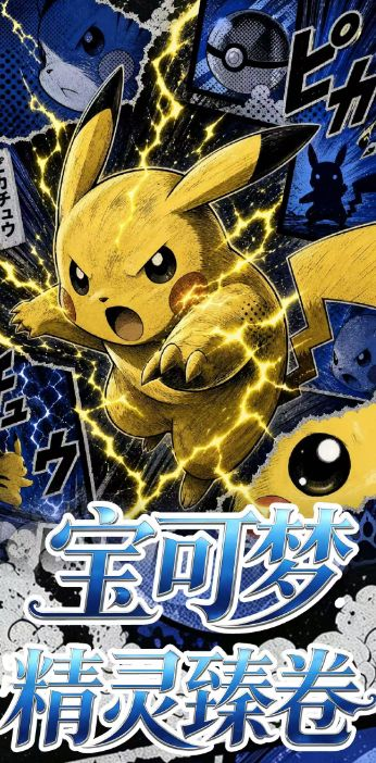 6.16 xiao yang wen chuang Pokemon jing ling zhen juan Acrylic colored paper 晓阳文创 宝可梦 精灵臻卷 全亚克力色纸