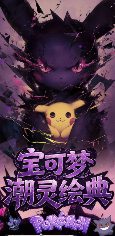 5.8 su he wen chuang Pokemon chao ling hui dian Acrylic colored paper 苏和文创 宝可梦 潮灵绘典 全亚克力色纸