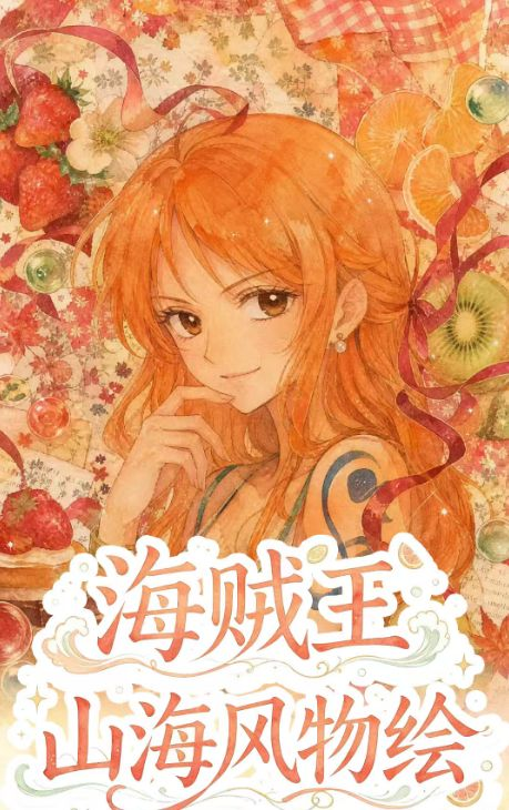 7.16 su he wen chuang One Piece shan hai feng wu hui Acrylic colored paper 苏和文创 海贼王 山海风物绘 全亚克力色纸